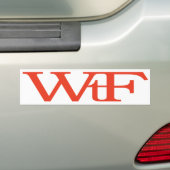 WrF バンパーステッカー (車上)