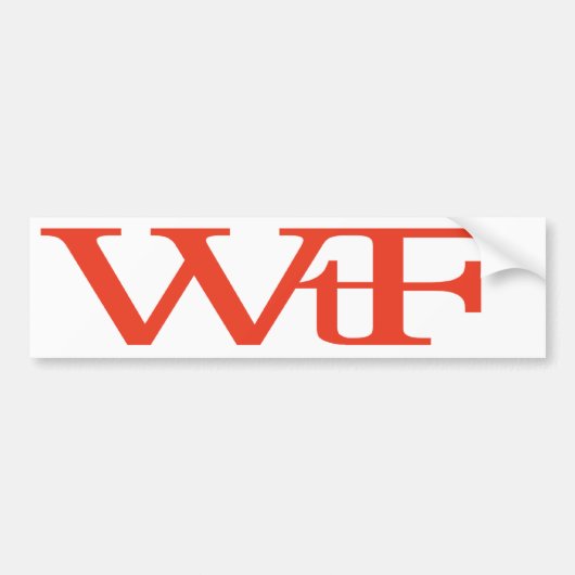 WrF バンパーステッカー (正面)
