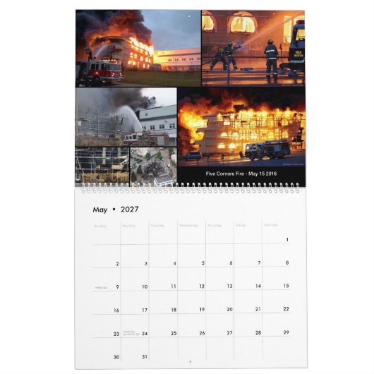 WRFRの補助消防士2019のカレンダー11x14.25 カレンダー (5月 2027)