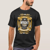 WRIGHT名、WRIGHTファミリ名紋 Tシャツ (正面)