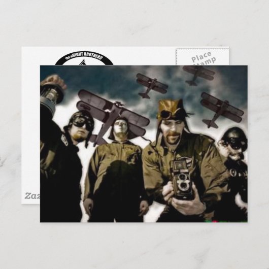 wRIGHT BROTHERSはがき ポストカード (正面/裏面)