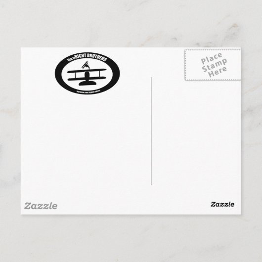 wRIGHT BROTHERSはがき ポストカード (裏面)