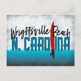 WrightsvilleビーチはがきN. Carolina Surfboard ポストカード