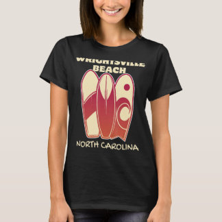 WRIGHTSVILLEビーチサーフィンヴィンテージサーフボードレット Tシャツ