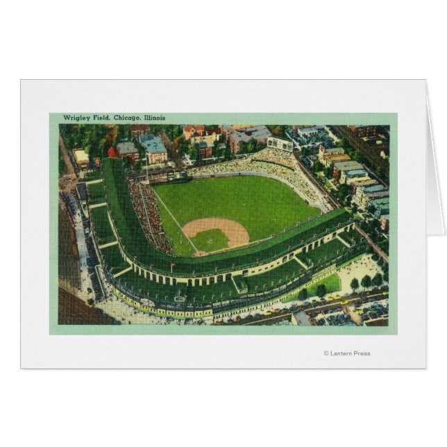 Wrigley Fieldの空中表示# 2シカゴ， IL (正面横)