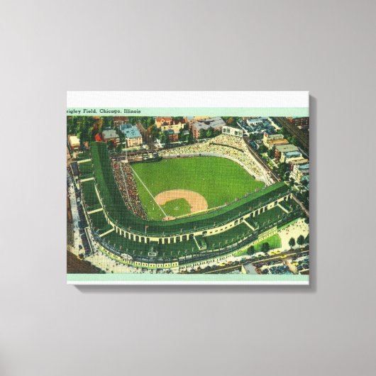 Wrigley Fieldの空中表示# 2シカゴ， IL キャンバスプリント (正面)
