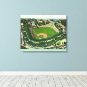 Wrigley Fieldの空中表示# 2シカゴ， IL キャンバスプリント (インサイチュ (ウッドフロア))