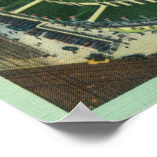 Wrigley Fieldの空中表示# 2シカゴ, IL ポスター (角)