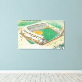 Wrigley Fieldの空中表示# 3シカゴ， IL キャンバスプリント (インサイチュ (ウッドフロア))