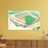 Wrigley Fieldの空中表示# 3シカゴ， IL キャンバスプリント (インサイチュ (リビング))