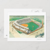 Wrigley Fieldの空中表示# 3シカゴ， IL ポストカード (正面/裏面)