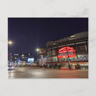 Wrigley Field – 夜 ポストカード