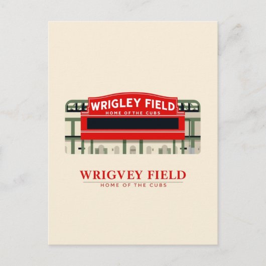 Wrigley Field: Home of the Cubs ポストカード (正面)