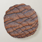 Wrinkly象の皮の質のテンプレート ラウンドクッション (裏面)