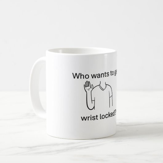 Wrist locker mug コーヒーマグカップ (正面左)