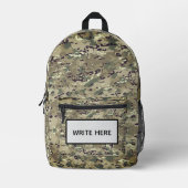  WRITE HERE プリントバックパック (正面)