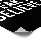 Write It Speak It Believe It Motivational Faith Ap ポスター (角)