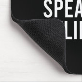 Write It Speak It Believe It Motivational Faith Ap マウスパッド (コーナー)