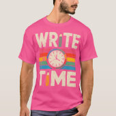 Write Onime Funny Writer Au Pun Design girl funny Tシャツ (正面)