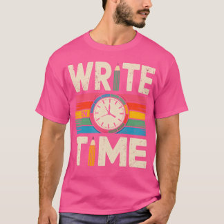 Write Onime Funny Writer Au Pun Design girl funny Tシャツ