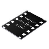 Write, Shoot, Edit - 映画ノート ノートブック (左側)