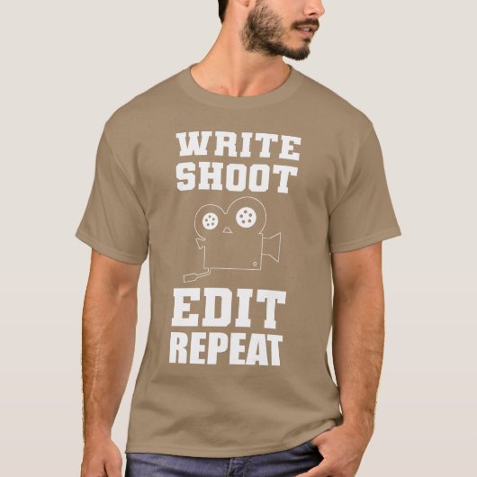 Write Shoot Edit 編集長ギフト家族 Tシャツ (正面)