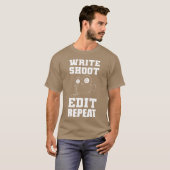 Write Shoot Edit 編集長ギフト家族 Tシャツ (正面フル)