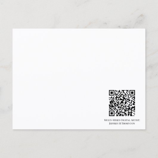 Write to Dream by Approachable Wolf J. H. Thornton ポストカード (裏面)