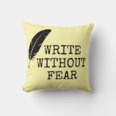 Write Without Fear Edit Without Mercy Writers クッション (正面)