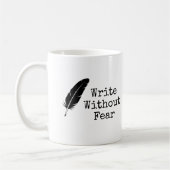 Write Without Fear Edit Without Mercy Writers コーヒーマグカップ (左)