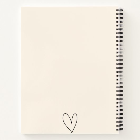 Write Your Thoughts – Elegant Lined Notebook ノートブック (裏面)