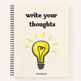 Write Your Thoughts – Elegant Lined Notebook ノートブック