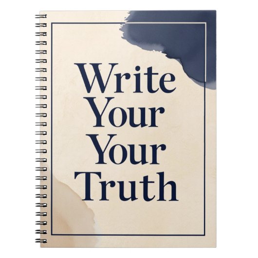 Write Your Truth オプション1 ノートブック (正面)