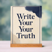 Write Your Truth オプション2 アクリルサイン (ニュートラル)