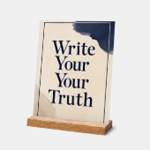 Write Your Truth オプション2 アクリルサイン (傾斜)