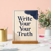 Write Your Truth オプション2 アクリルサイン (ウェディング)