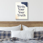 Write Your Truth オプション2 キャンバスプリント (インサイチュ (寝室))