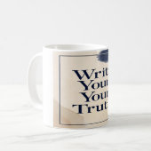 Write Your Truth オプション2 コーヒーマグカップ (正面左)