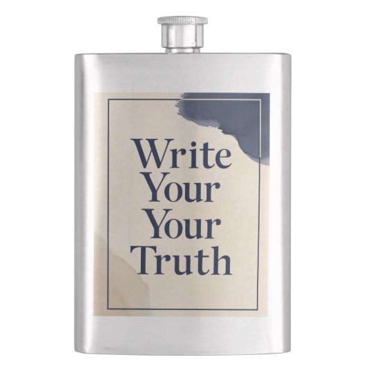 Write Your Truth オプション2 フラスク (正面)