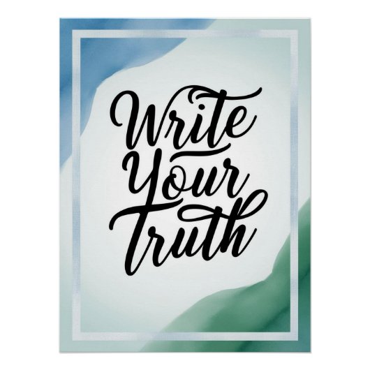 Write Your Truth オプション2 ポスター (正面)