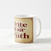 Write Your Truth オプション3 コーヒーマグカップ (正面右)