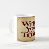 Write Your Truth オプション3 コーヒーマグカップ (正面左)