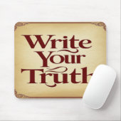 Write Your Truth オプション3 マウスパッド (マウス)