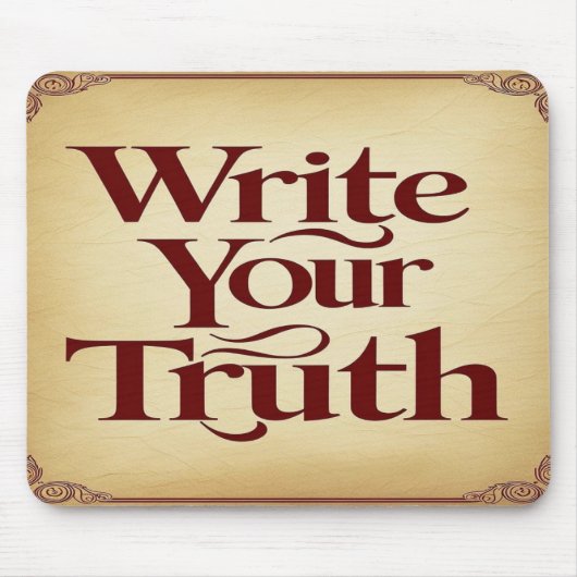Write Your Truth オプション3 マウスパッド (正面)