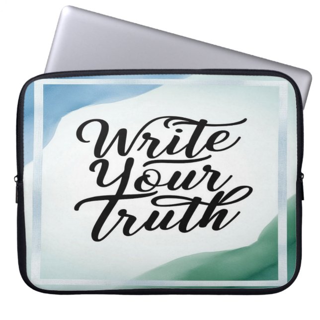 Write Your Truth  ラップトップスリーブ (正面)