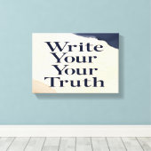 Write Your Truth 2 wide キャンバスプリント (インサイチュ (ウッドフロア))