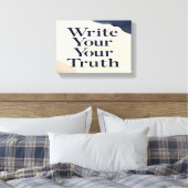 Write Your Truth 2 wide キャンバスプリント (インサイチュ (寝室))