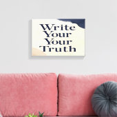 Write Your Truth 2 wide キャンバスプリント (インサイチュ (リビング))