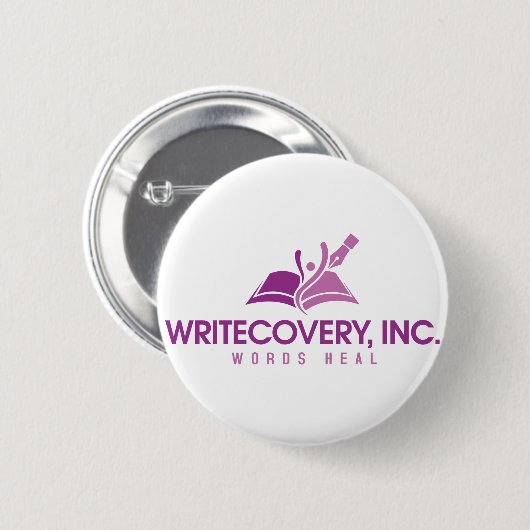 Writecovery、Inc.ボタン 缶バッジ (正面&裏面)