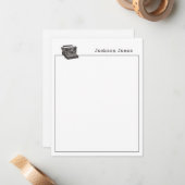 Writerタイプライターのモダンヴィンテージノートカード ノートカード (正面/裏面インサイチュ)